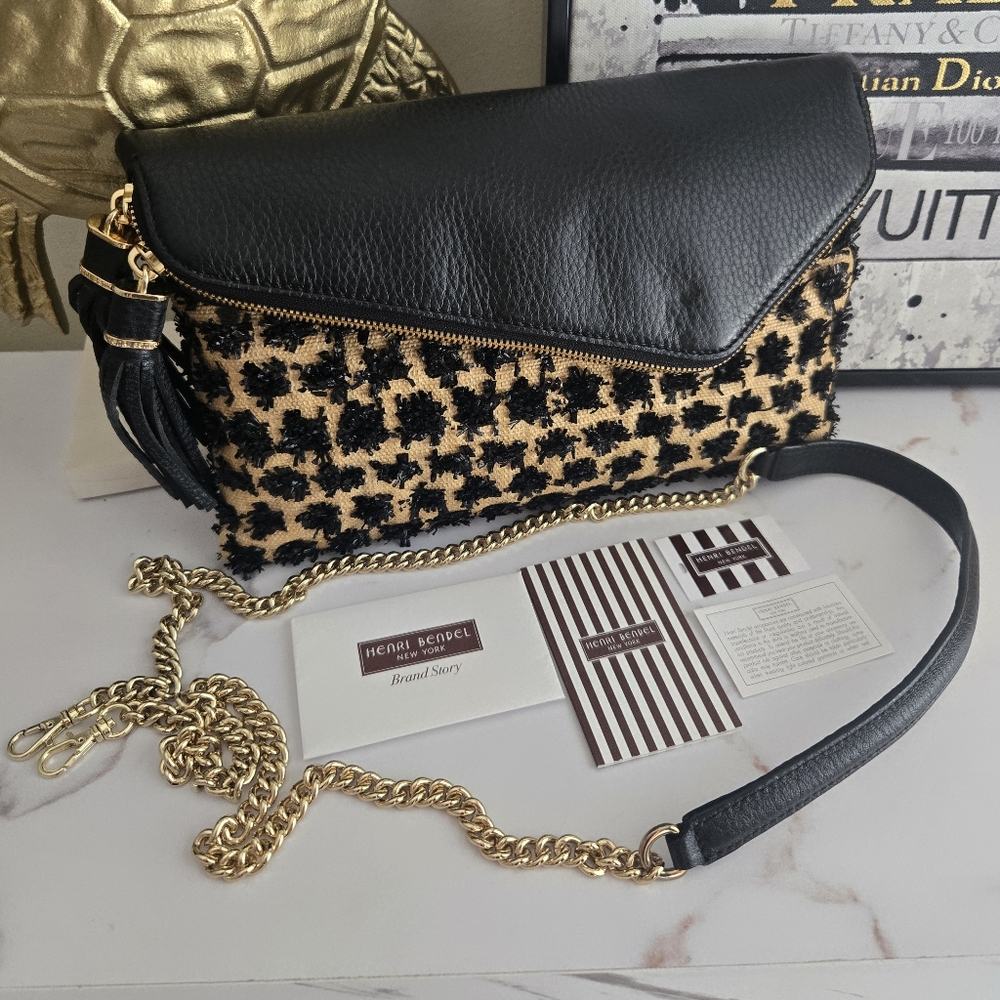 NWT Henri Bendel The Debutant Raffia Clutch Crossbody Bag - Picture 12 of 12